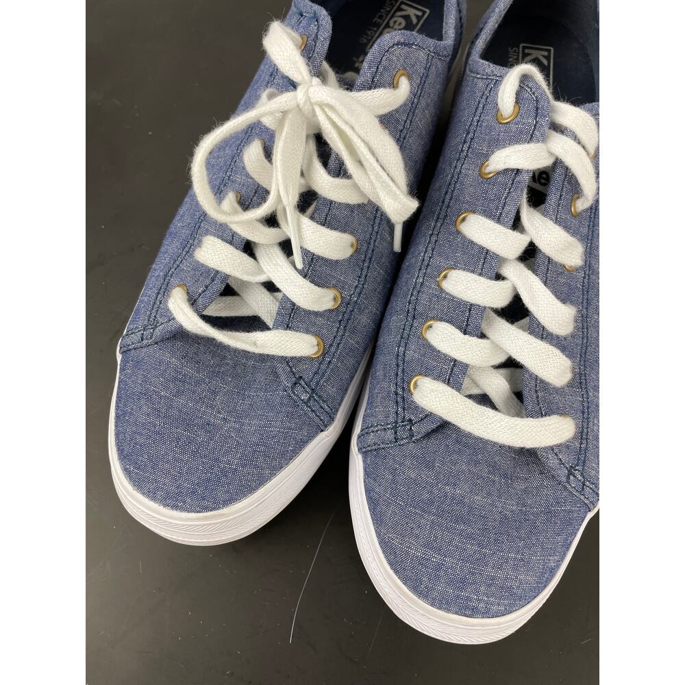 Keds Triple Kick Chambray Blue Flatform Sneakers Sz 10 - Picture 9 of 9